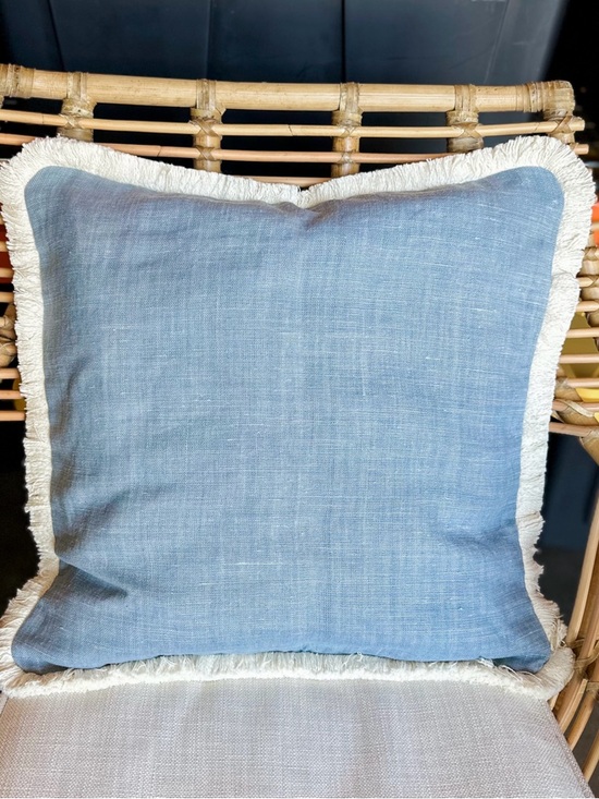 Serena & Lily Other - NEW Serena & Lily Bowden Linen Pillow Cover (20” SQ)-Coastal Blue